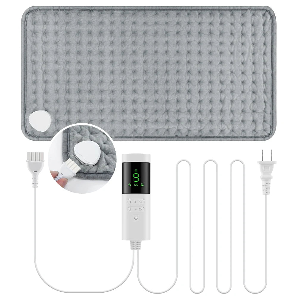 Electric Heating Pads for Back / Neck /Shoulder : Washable Winter Warm Blanket 9 Temperature Control