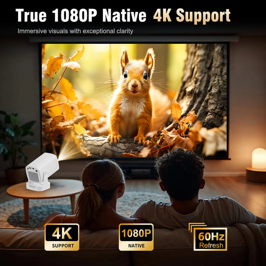 Cinematic Movie Projector Magcubic HY310 - 1080P Native 4K In/Outdoor with Air Mouse