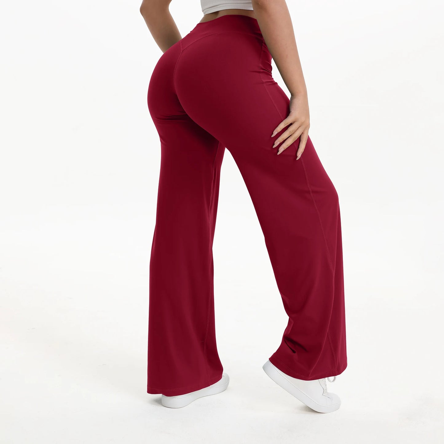 Women's Mid-Waist SoftMotion Straight Leg Yoga Pants