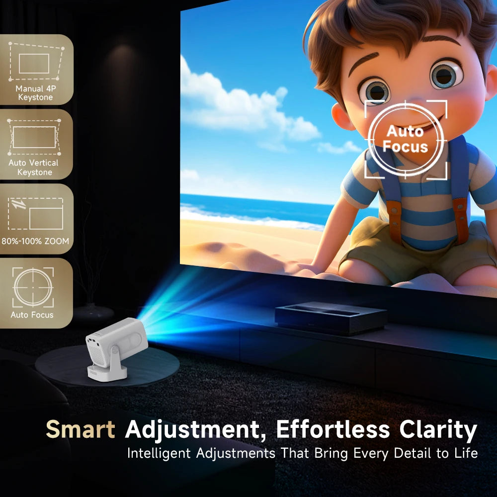 Cinematic Movie Projector Magcubic HY310 - 1080P Native 4K In/Outdoor with Air Mouse