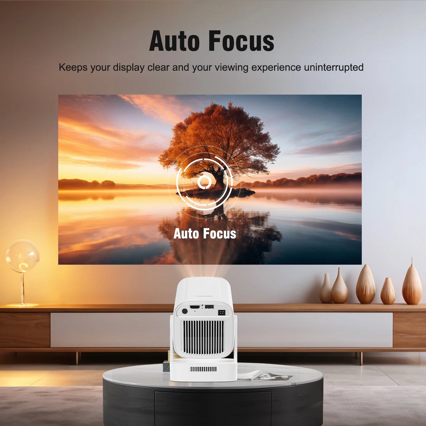 Cinematic Movie Projector Magcubic HY310 - 1080P Native 4K In/Outdoor with Air Mouse
