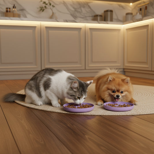 Pets : Anti-Slip Lick Bowl Silicone Pet Slow Feeder for Dogs and Cats