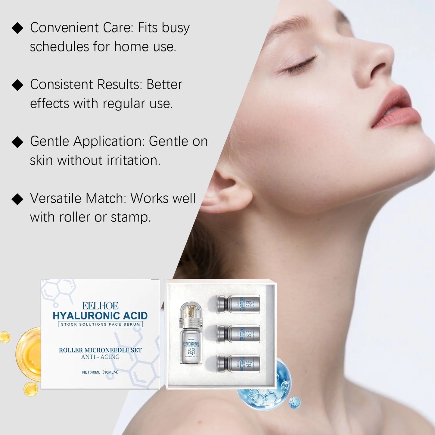 Niacinamide Facial Serum : Face Roller Kit