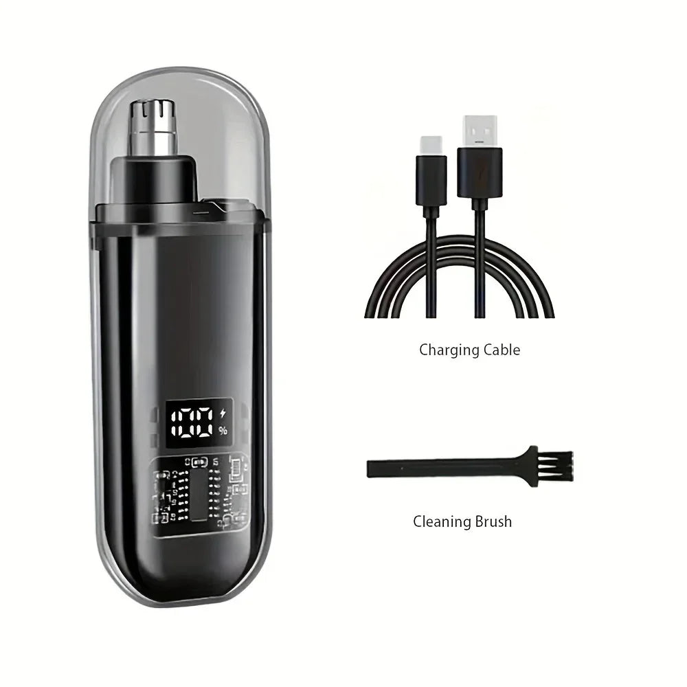 Nose Ear Hair Trimmer for Men - USB C Rechargeable Portable Fast Charge