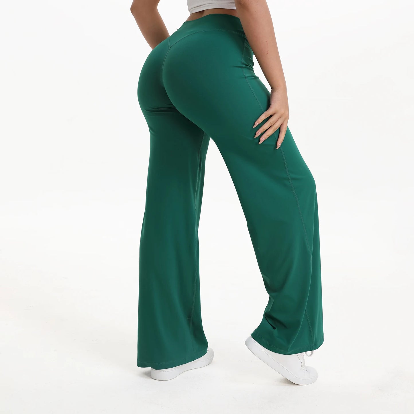 Women's Mid-Waist SoftMotion Straight Leg Yoga Pants
