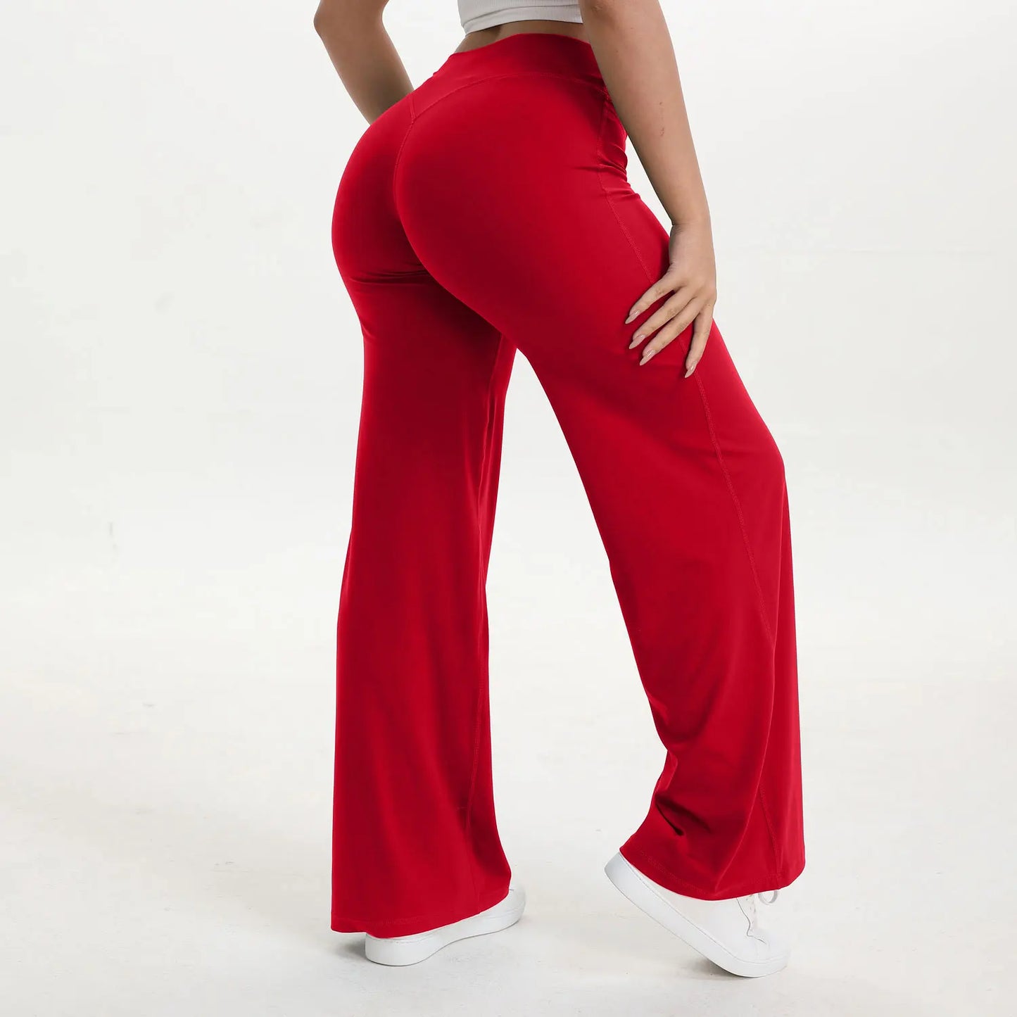 Women's Mid-Waist SoftMotion Straight Leg Yoga Pants