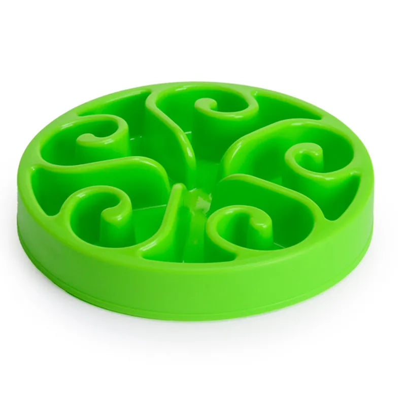Pets : Non Slip Anti-Gulping Dog Slow Feeder Bowl