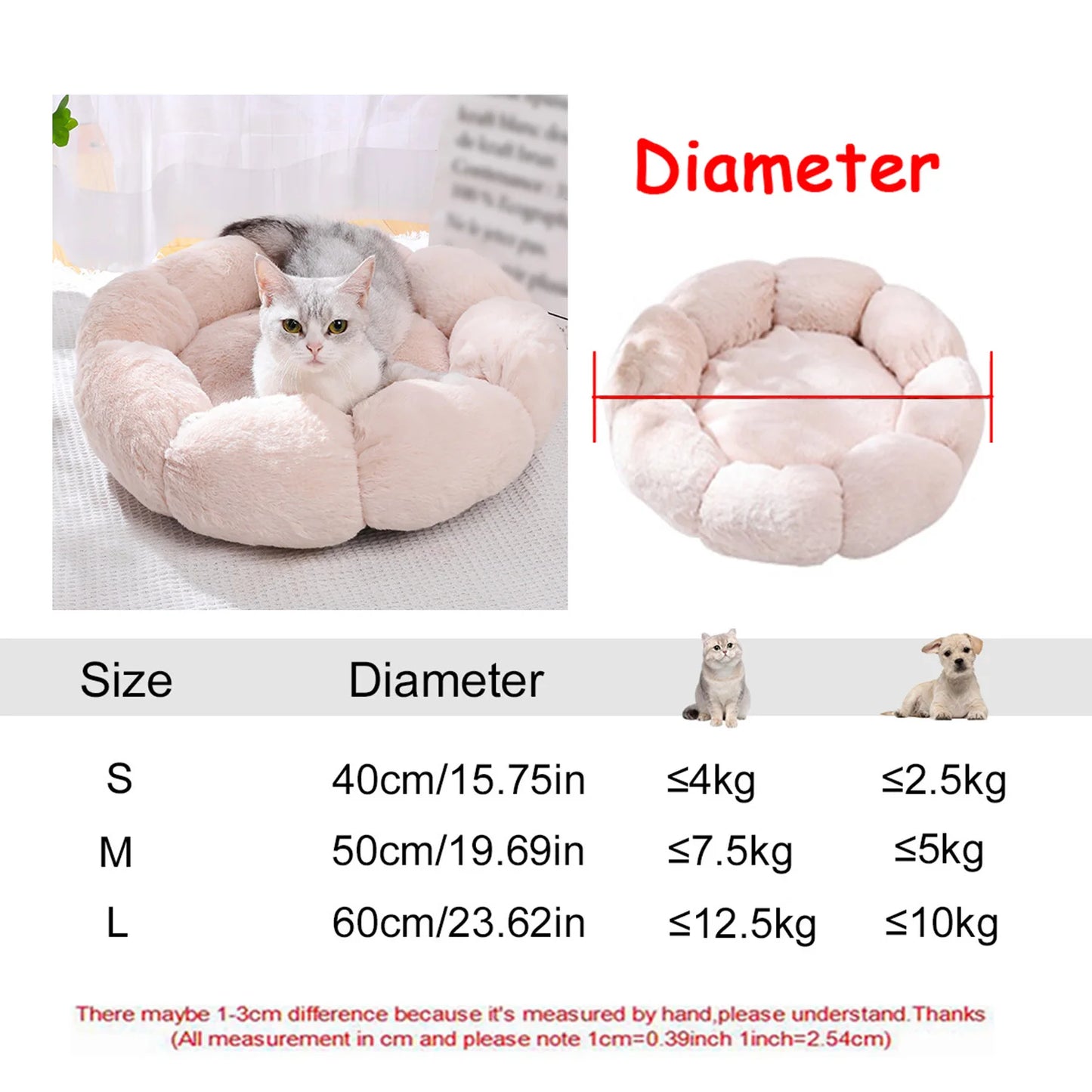 Pets : Soft Plushy Pet Beds for Cat and Dogs