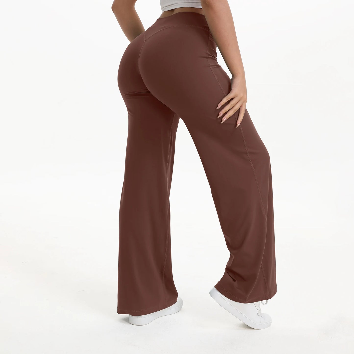 Women's Mid-Waist SoftMotion Straight Leg Yoga Pants