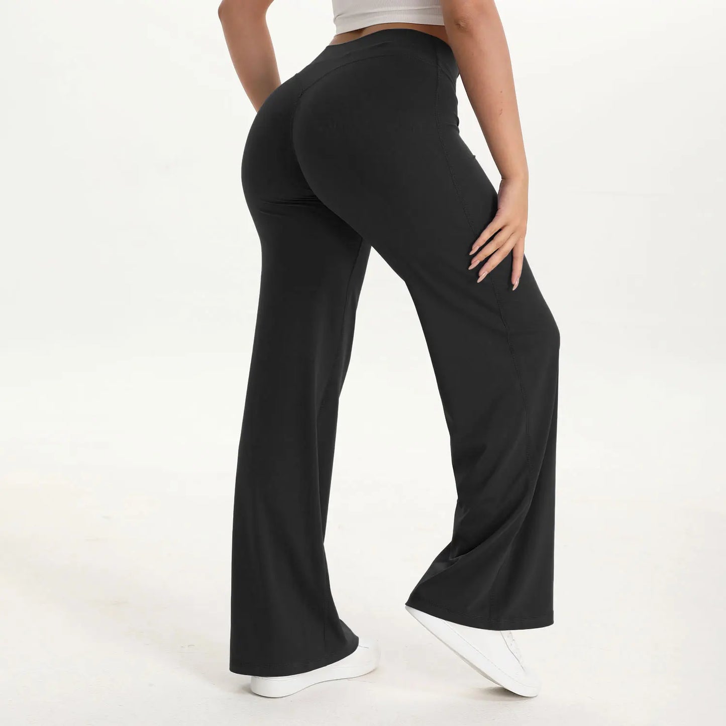 Women's Mid-Waist SoftMotion Straight Leg Yoga Pants