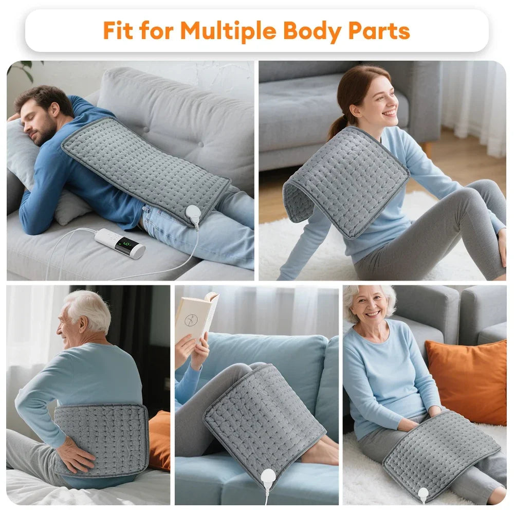 Electric Heating Pads for Back / Neck /Shoulder : Washable Winter Warm Blanket 9 Temperature Control