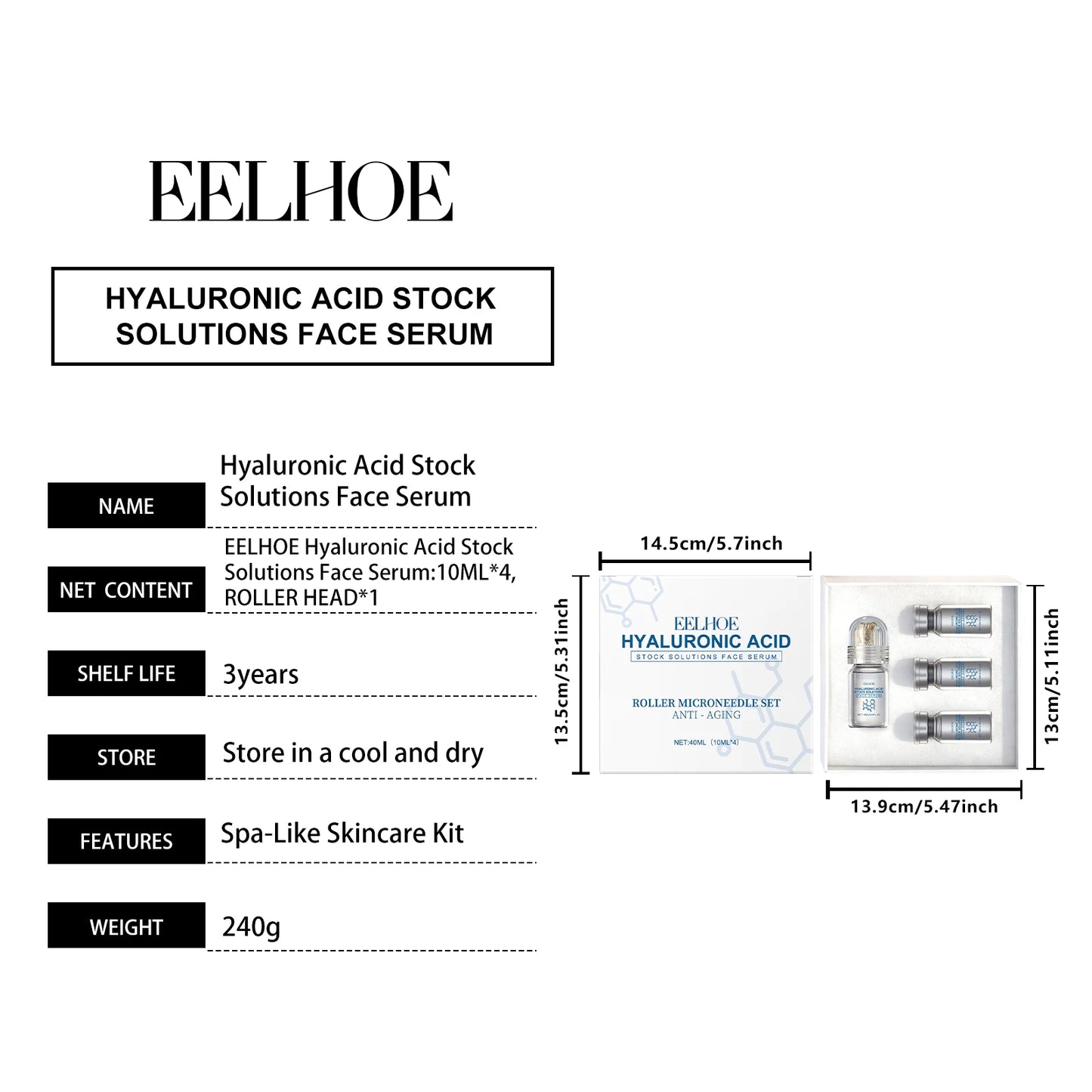 Niacinamide Facial Serum : Face Roller Kit