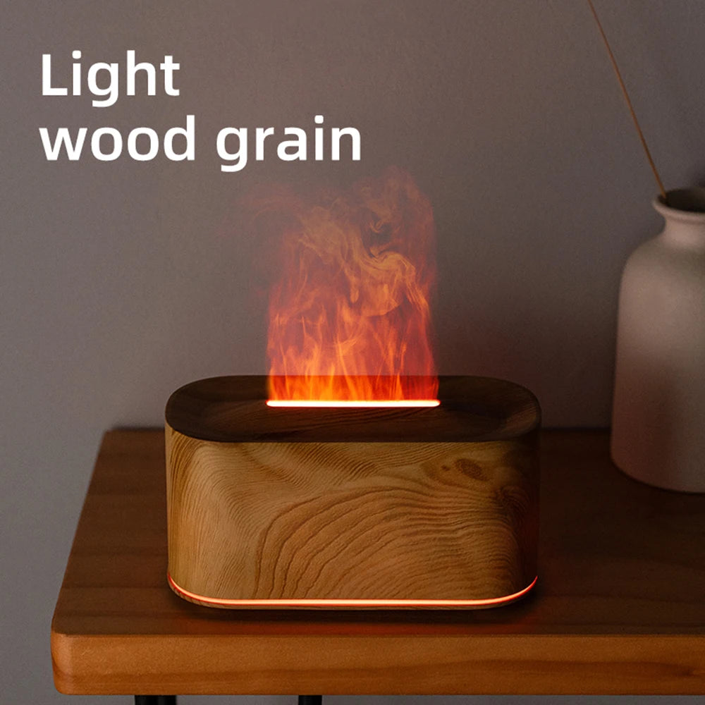 Cozy Aromatherapy Flame Humidifier Diffuser Essential Oil