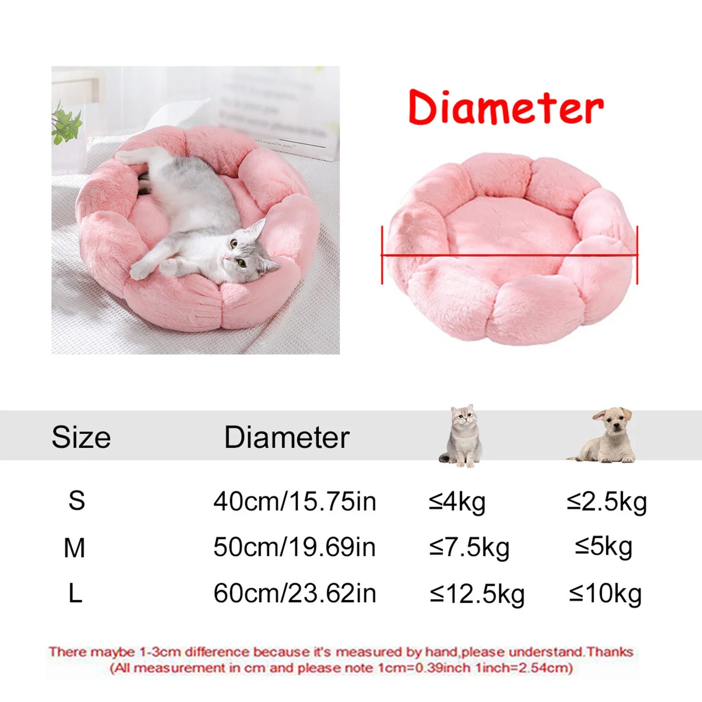 Pets : Soft Plushy Pet Beds for Cat and Dogs