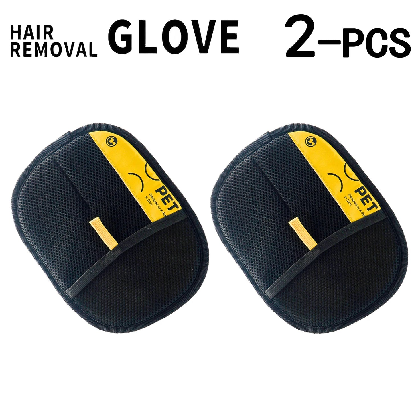 Pet Hair / Lint Remover Gloves Electrostatic for Cats Dogs with 2-in-1 Lint Roller Brush