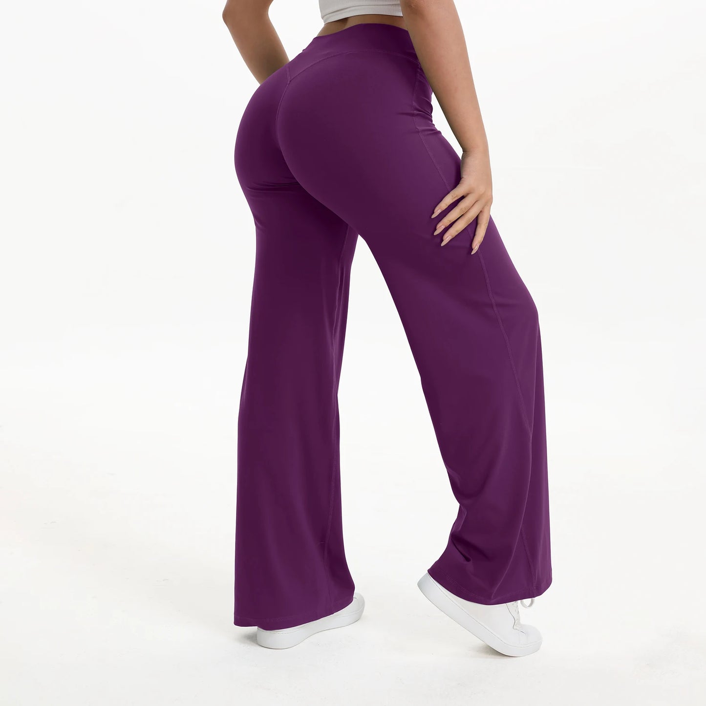 Women's Mid-Waist SoftMotion Straight Leg Yoga Pants
