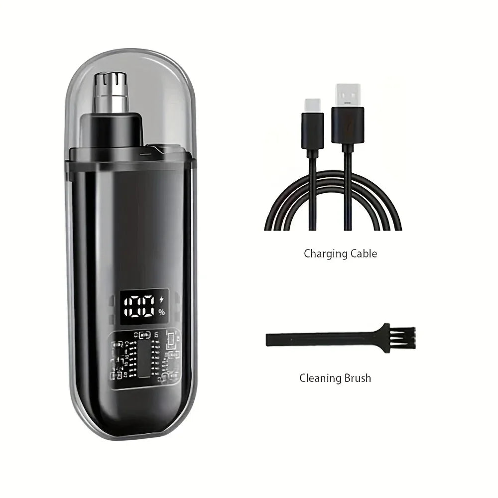 Nose Ear Hair Trimmer for Men - USB C Rechargeable Portable Fast Charge