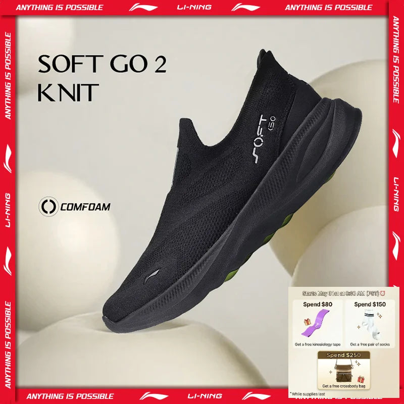 Li-Ning Men's : SOFT GO 2 KNIT