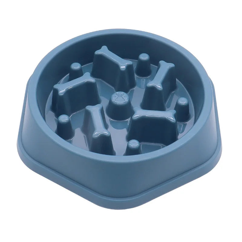 Pets : Non- Slip Slow Feeder Dog Bowl