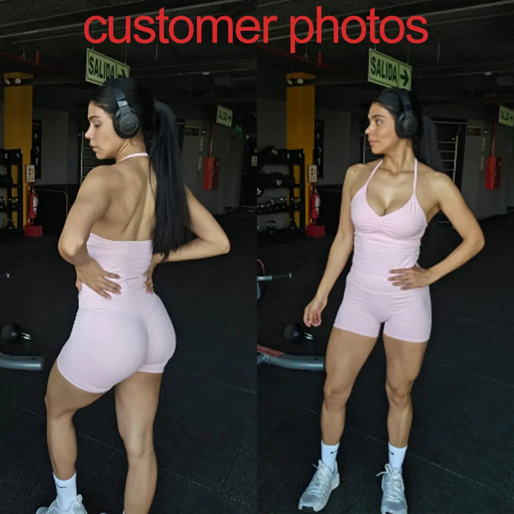 Gym Yoga Seamless Strappy Tank Top Women
