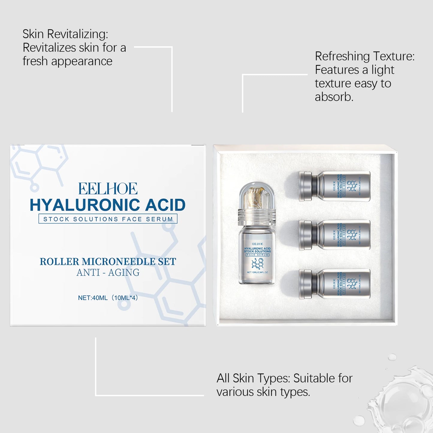 Niacinamide Facial Serum : Face Roller Kit